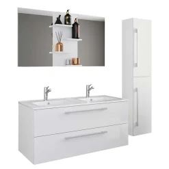 Badmöbelset mit Doppelbecken Dango*Pharao24