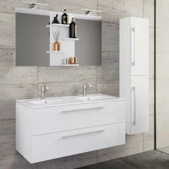 Badmöbelset mit Doppelbecken Dango*Pharao24