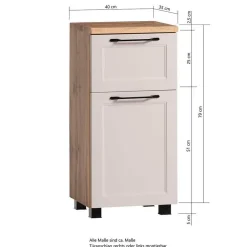 Outlet Badmöbelset 5-teilig Candelcero Badmöbel Sets