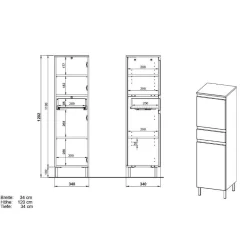 Online Badmidischrank Abiona Bad Hochschränke