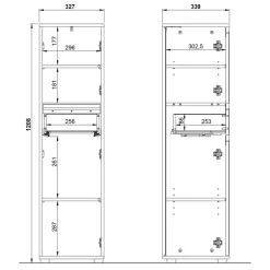 Badmidischrank Apulciana*Pharao24