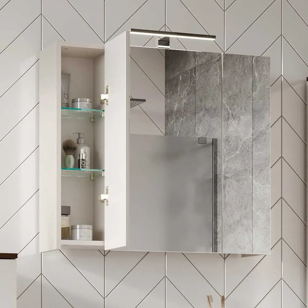 Badschrank mit Spiegel Elise*Pharao24