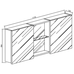 Discount Badspiegelschrank Coal Badezimmerschränke|Spiegelschränke