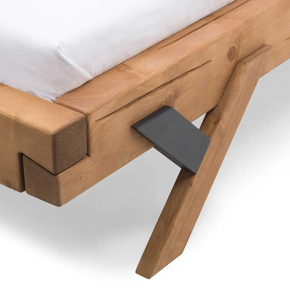 Balken Massivholzbett Padru*Pharao24 Clearance