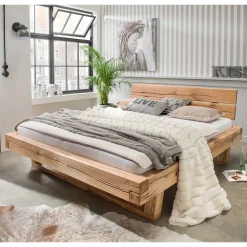 Balkenbett Wildeiche Blacorona*Pharao24 Sale