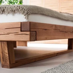 Balkenbett Wildeiche Blacorona*Pharao24 Sale