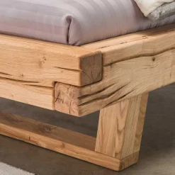 Balkenbett Wildeiche Blacorona*Pharao24 Sale