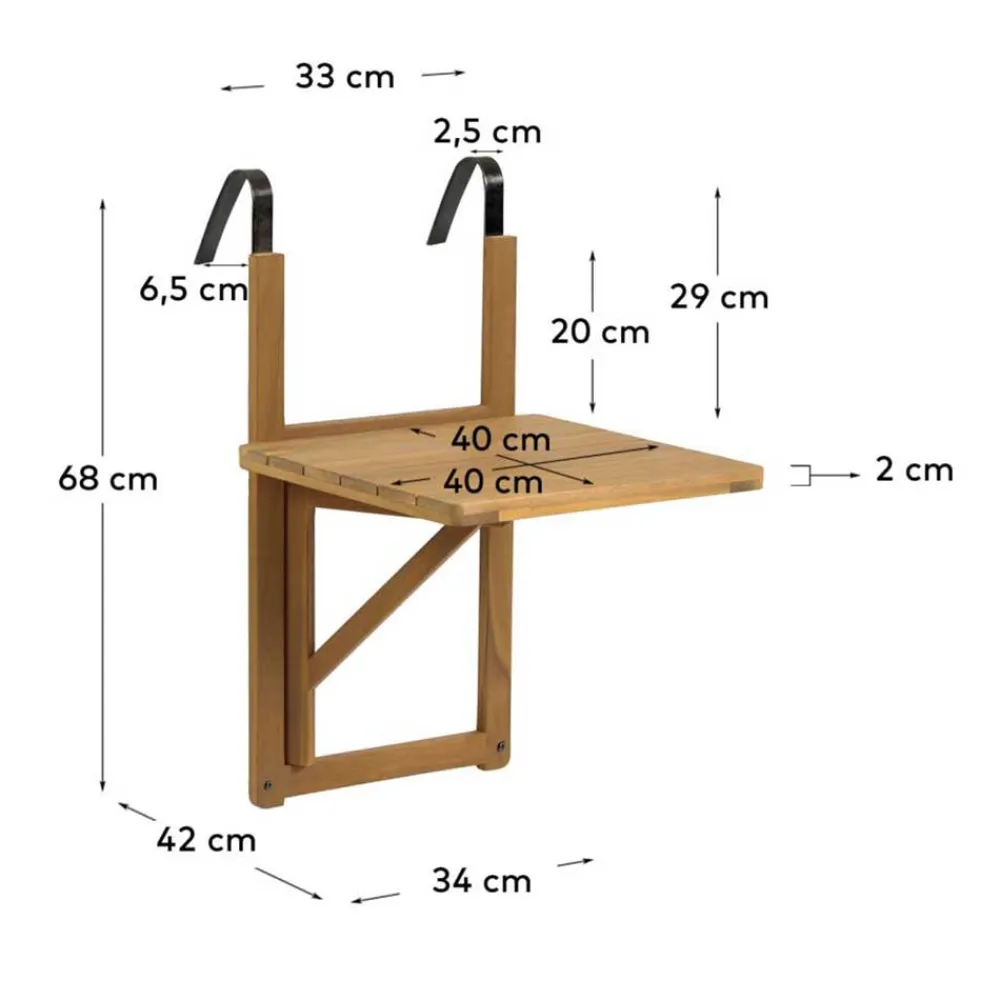 Clearance Balkonklapptisch Cadruna Beistelltische|Telefontische