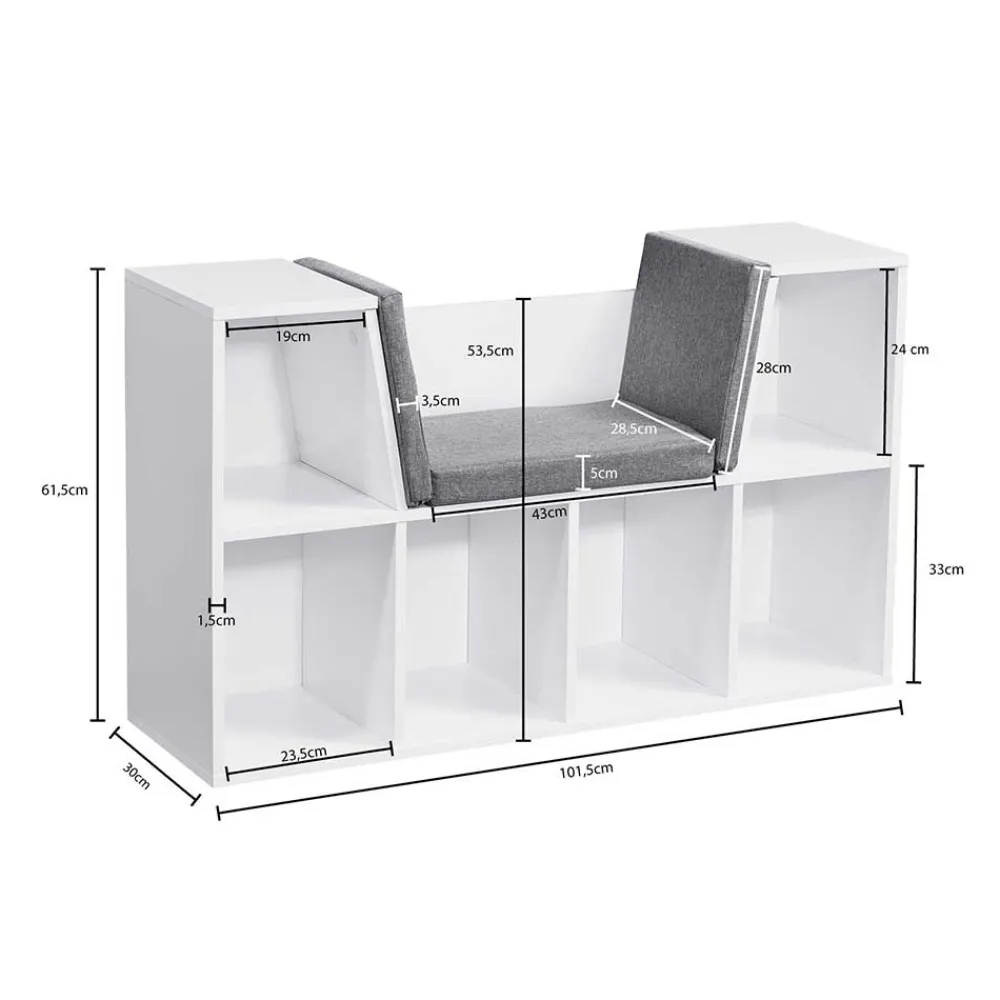 Bank mit Regal Hoku*Pharao24 Hot