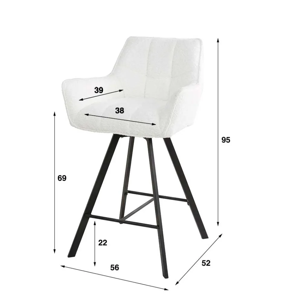 Sale Barhocker mit Lehne Brasatura Hocker|Barmöbel