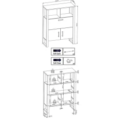 Online Barschrank mit Klappe Besi Barmöbel