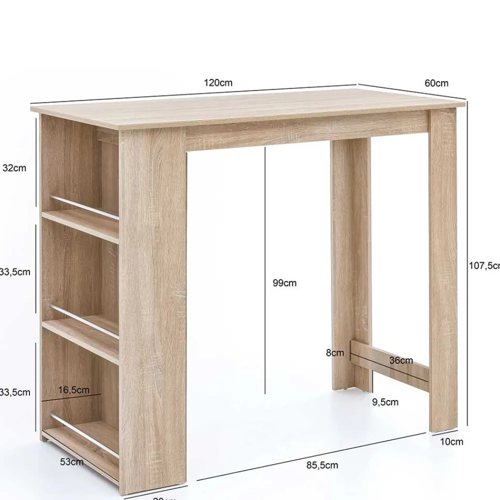 Sale Bartisch mit Regal Matsu Barmöbel