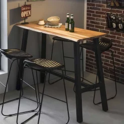 Best Baumkanten Bartisch Palyla Massivholztische|Barmöbel