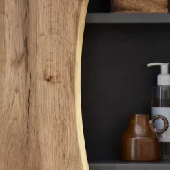 Baumkanten Optik Bad Set Eleon Badmöbel Sets