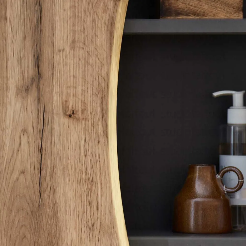 Baumkanten Optik Bad Set Eleon Badmöbel Sets