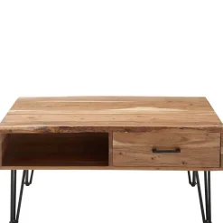 New Baumkantentisch Pauna Wohnzimmertisch|Massivholztische