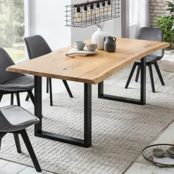 Sale Baumkantentisch Selenia Küchentisch|Massivholztische