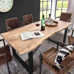 New Baumkantentisch Verinaros Massivholztische|Küchentisch