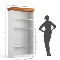 New Bücherregal Limita Regalschränke|Massivholzregale