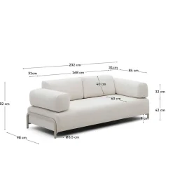Beige Wohnzimmercouch Vivo*Pharao24 Online