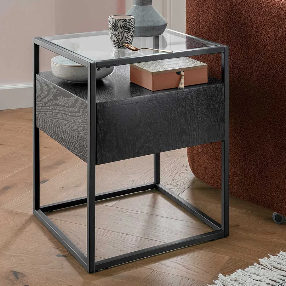 Online Beistelltisch mit Schublade Onessy Glastische