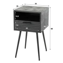 Beistelltisch Rabima Nachtkommoden|Nachttisch