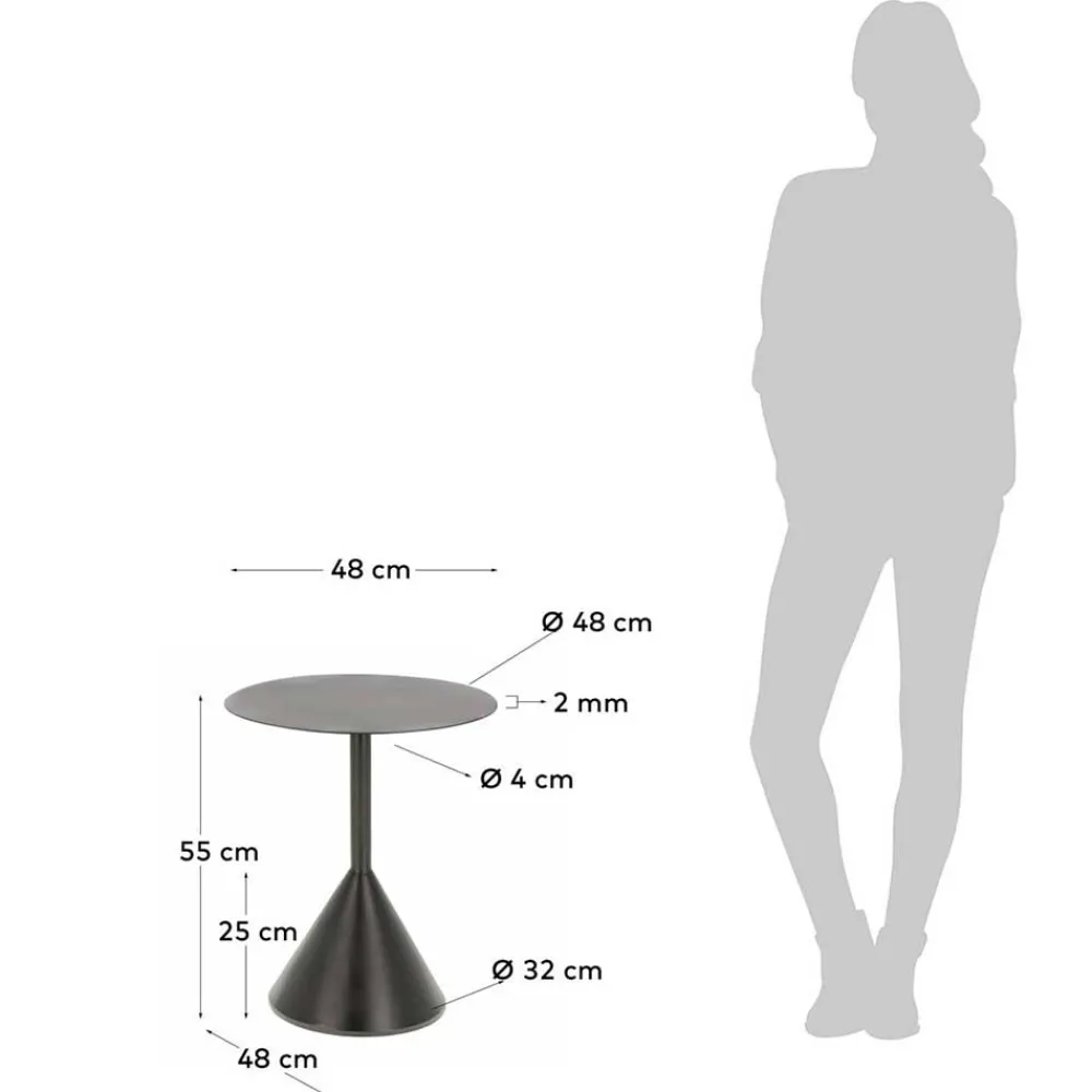 Beistelltisch schwarz Stilaran Telefontische