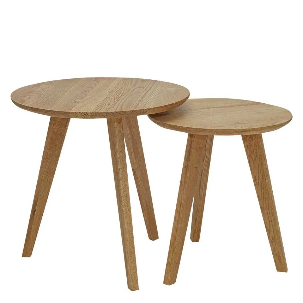New Beistelltisch Set Done Wohnzimmertisch|Massivholztische