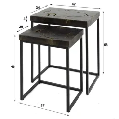 Clearance Beistelltisch Set Lagada Telefontische