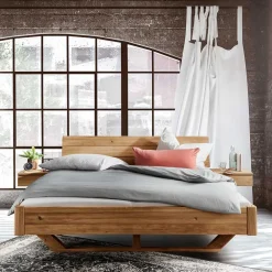 Discount Bett mit Holzkufe Tamyno Massivholzmöbel|Doppelbetten