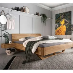 Discount Bett mit Holzkufe Tamyno Massivholzmöbel|Doppelbetten