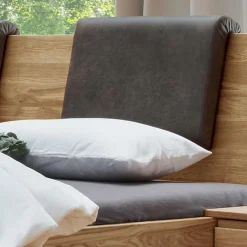 New Bett mit Nachtkonsolen Vercion Massivholzmöbel|Komfortbetten