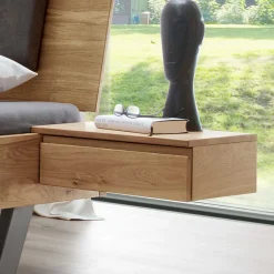 New Bett mit Nachtkonsolen Vercion Massivholzmöbel|Komfortbetten