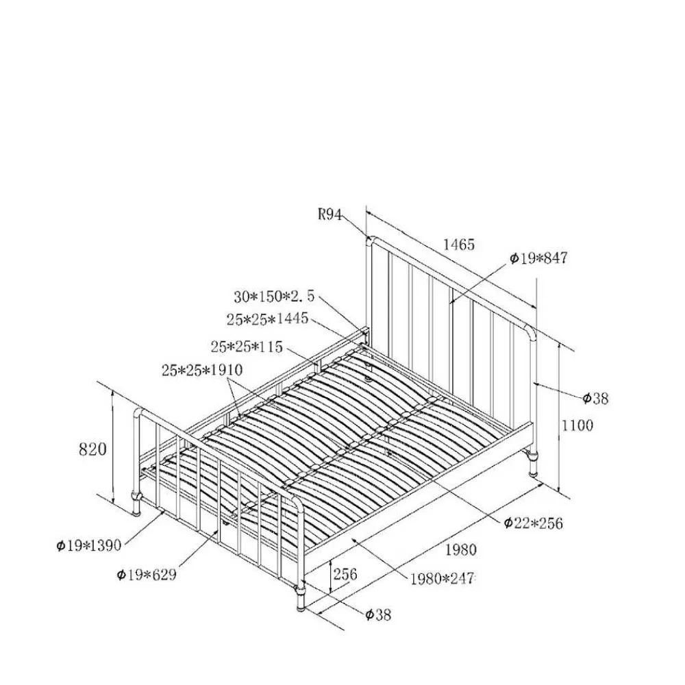 Discount Bettgestell Mason Komfortbetten|Metallbetten