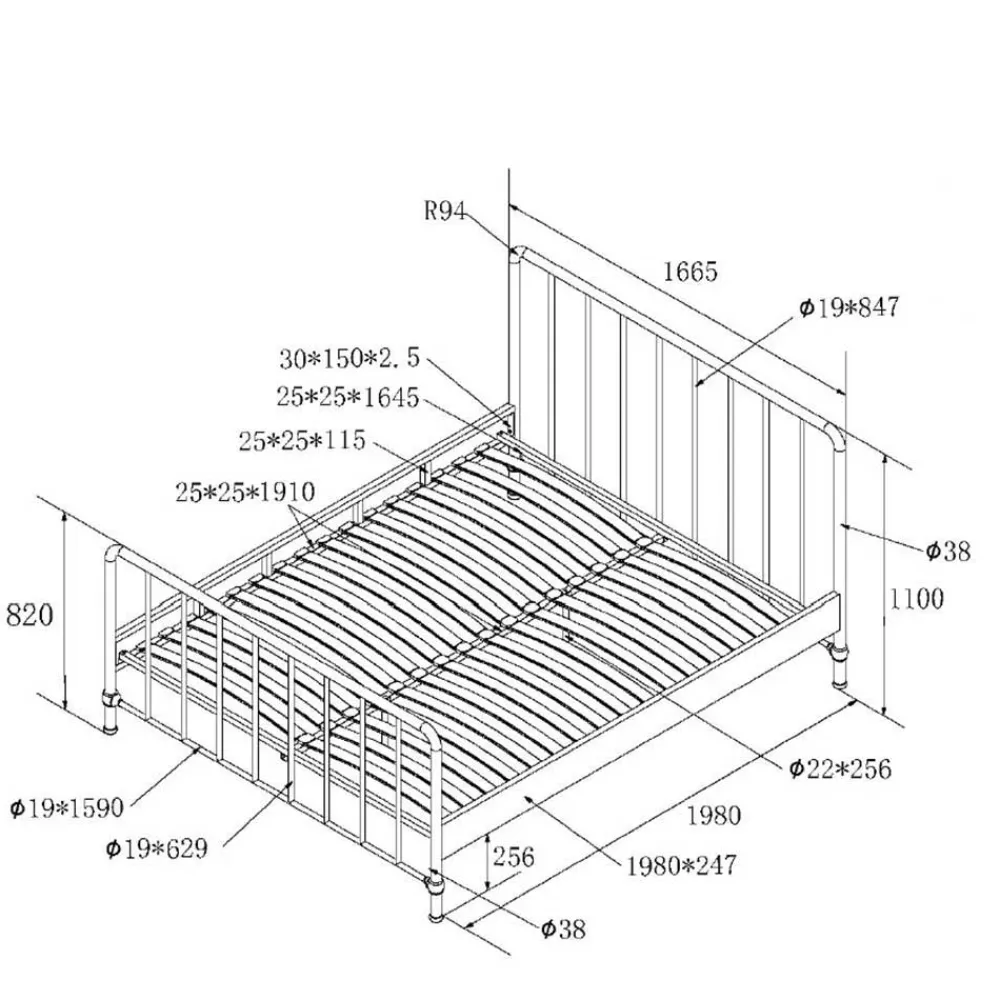 Discount Bettgestell Mason Komfortbetten|Metallbetten