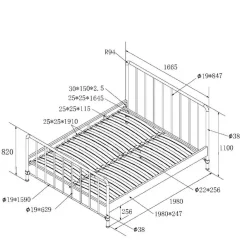 Hot Bettgestell Tacarigua Komfortbetten|Metallbetten