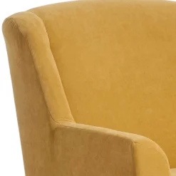 Hot Big Sessel gelb Velours Mason Wohnzimmer Sessel|Esszimmersessel