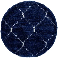 Sale Blauer Langflor Teppich Russell Teppiche