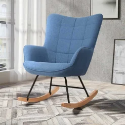 Sale Blauer Schaukelsessel Conzuela Wohnzimmer Sessel