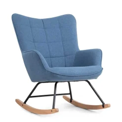 Sale Blauer Schaukelsessel Conzuela Wohnzimmer Sessel