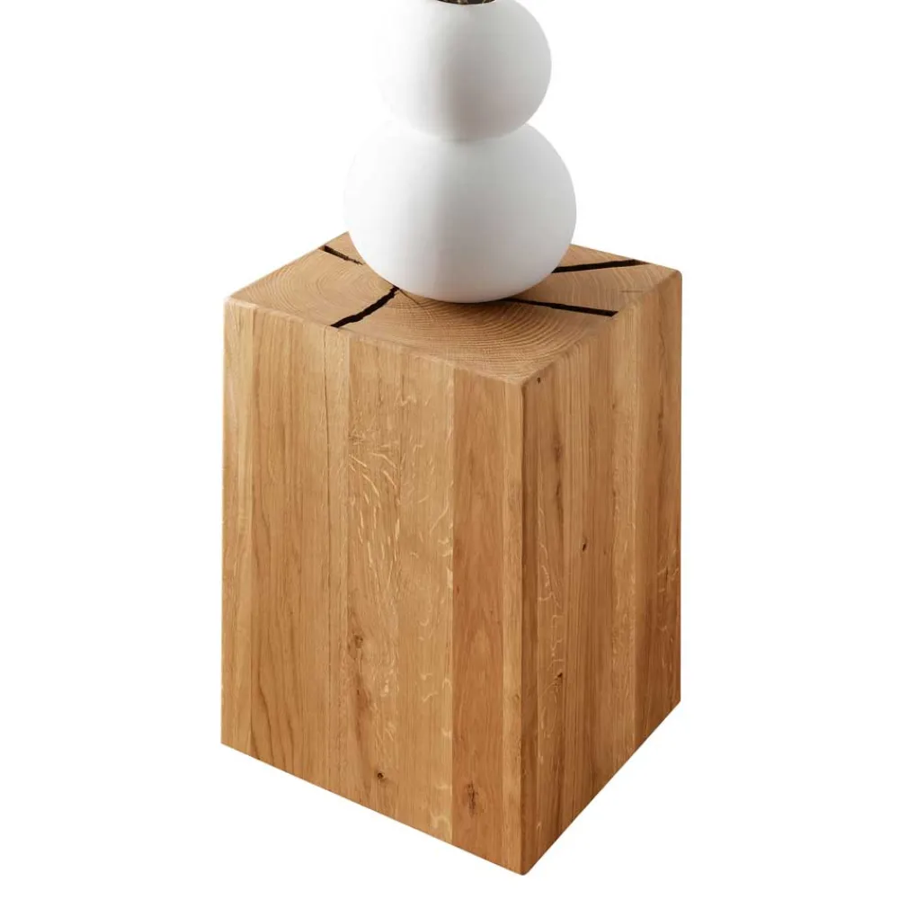 Block Beistelltisch Camilla Massivholzmöbel|Telefontische