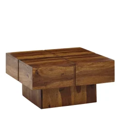 Outlet Block Couchtisch Holz Satos Beistelltische|Massivholztische