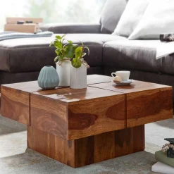 Outlet Block Couchtisch Holz Satos Beistelltische|Massivholztische