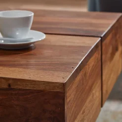 Outlet Block Couchtisch Holz Satos Beistelltische|Massivholztische