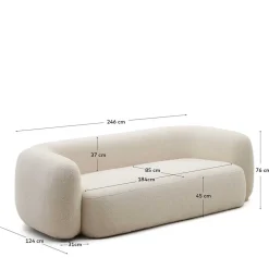 Boucle Dreisitzer Couch Troy*Pharao24 Best