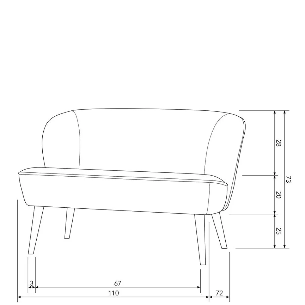 Boucle Zweisitzer Sofa Pididos*Pharao24 Clearance