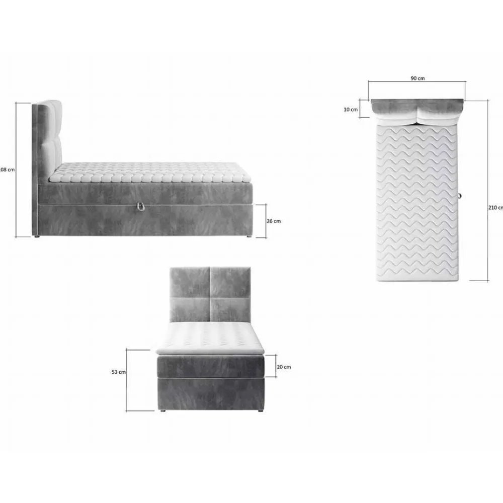 Hot Boxbett Clouna Funktionsbetten|Schubkastenbetten