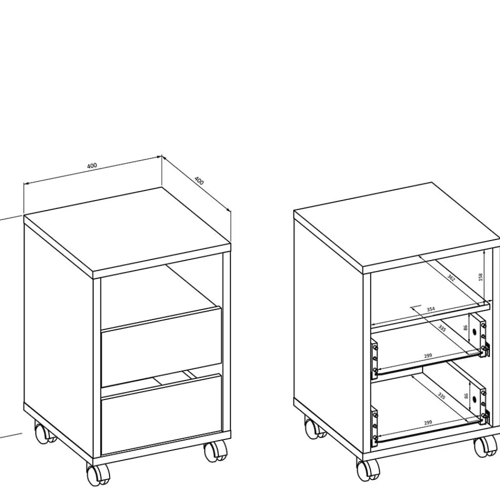 Clearance Büro Rollcontainer Candura Büroschränke|Aktenschränke