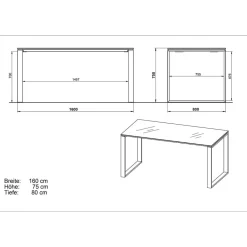 Clearance Büro Schreibtisch Rameros Schreibtische