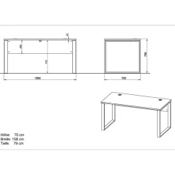 Büromöbel Komplettset Nastia*Pharao24 Online